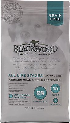 Blackwood Chicken Meal & Field Pea Recipe Grain-Free Dry Dog Food, 5-lb