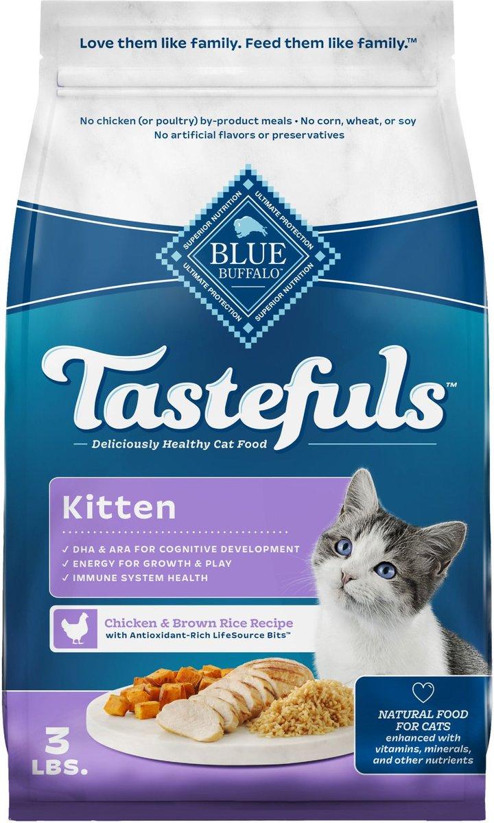 Blue Buffalo BLUE Tastefuls Chicken & Brown Rice Kitten Dry Cat Food
