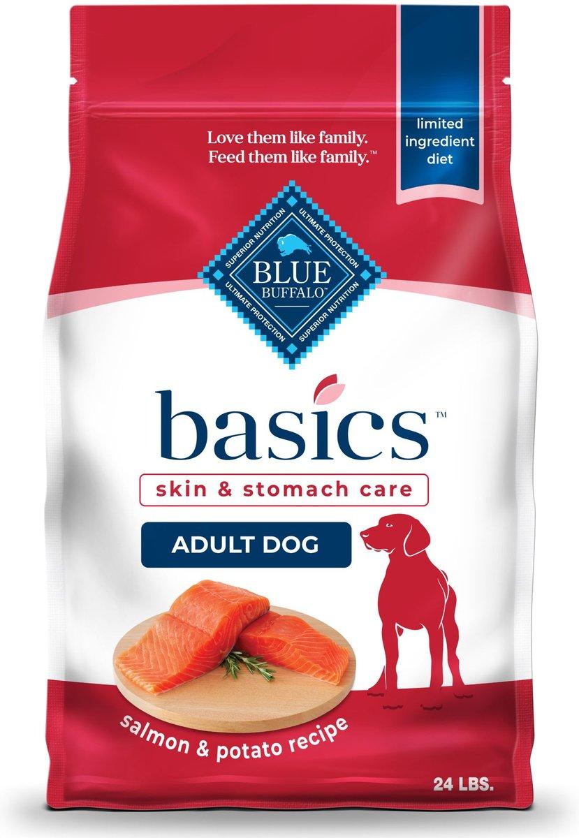 Blue Buffalo BLUE Basics Skin Stomach Care Salmon Potato Adult Dry Dog Food 24 lb Reber Ranch Inc