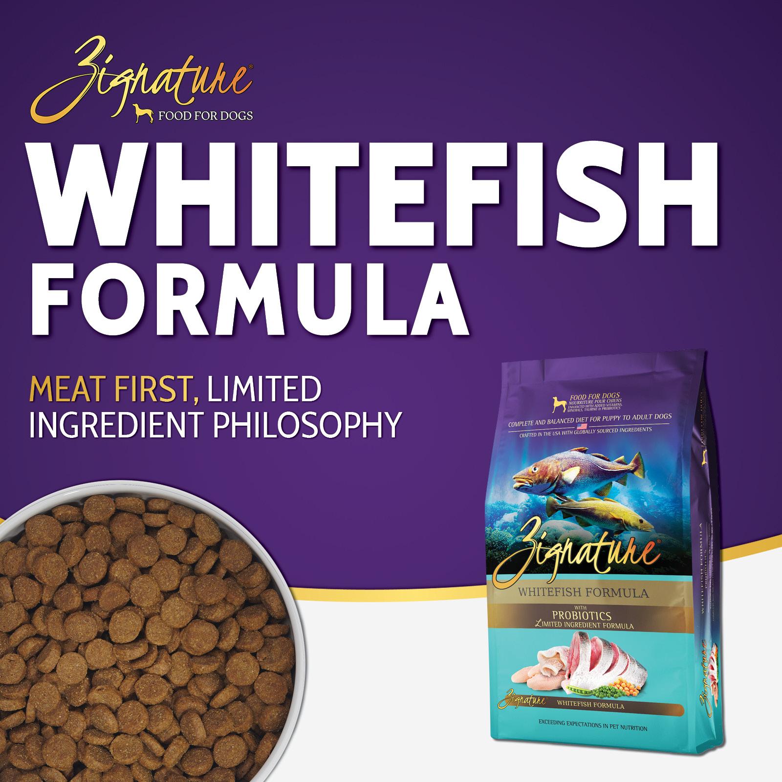 Zignature Whitefish Limited Ingredient Formula Dry Dog Food, 4-lb