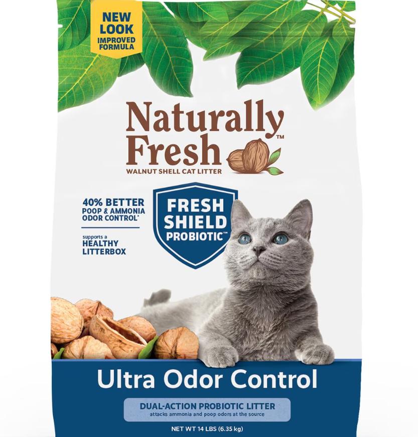 Naturally Fresh Walnut-Based Multi-Cat Ultra Odor Control Quick-Clumping Cat Litter