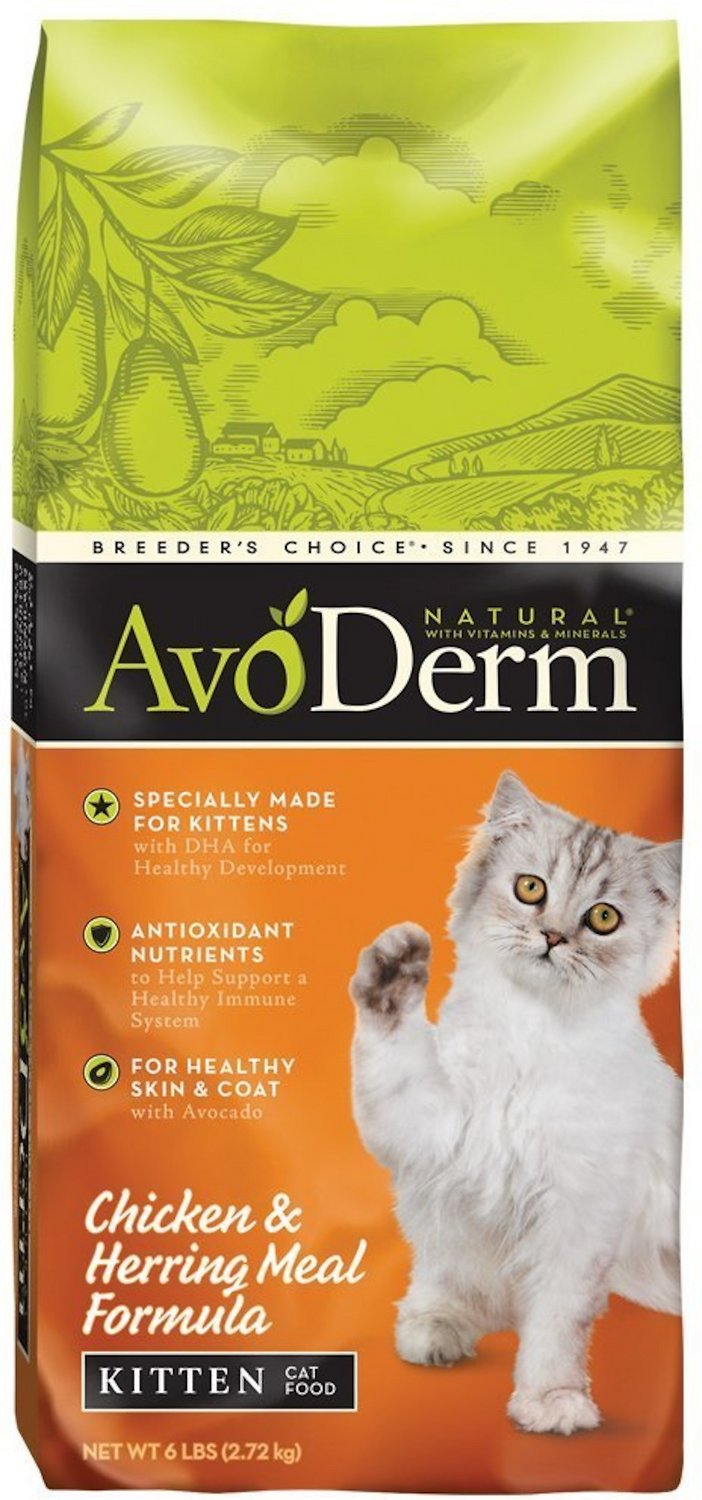 AvoDerm Natural Kitten Chicken & Herring Meal Formula Dry Cat Food