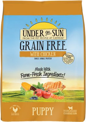 Under the Sun Grain-Free Chicken Recipe Puppy Dry Dog Food, 4-lb (**)