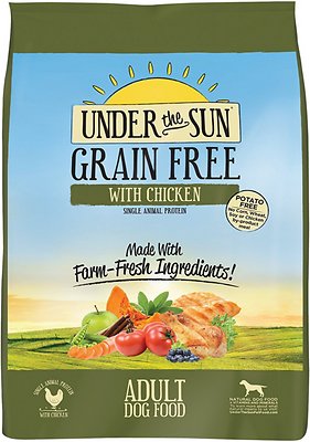 Under the Sun Grain-Free Chicken Recipe Adult Dry Dog Food, 12-lb (**)