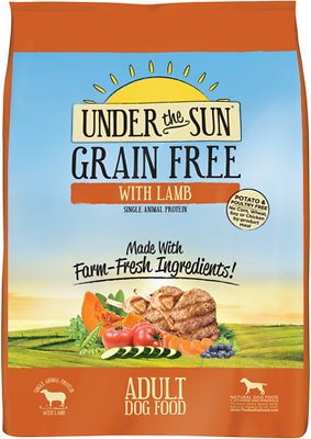 Under the Sun Grain-Free Lamb Recipe Adult Dry Dog Food, 12-lb (**)