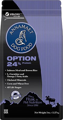 Annamaet Option 24% Dry Dog Food, 15-lb