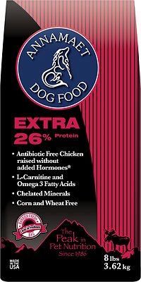 Annamaet Extra 26% Dry Dog Food, 30-lb