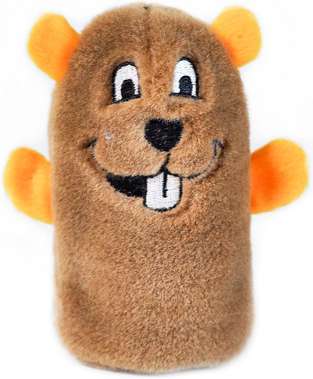 ZippyPaws Squeakie Buddie Beaver Plush Dog Toy
