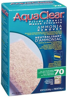 AquaClear Ammonia Remover Filter Insert, Size 70