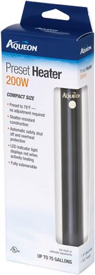 Aqueon Preset Aquarium Heater, 200-watt