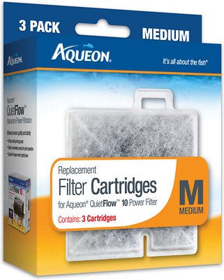 Aqueon Medium Filter Cartridge Replacement, 3-count