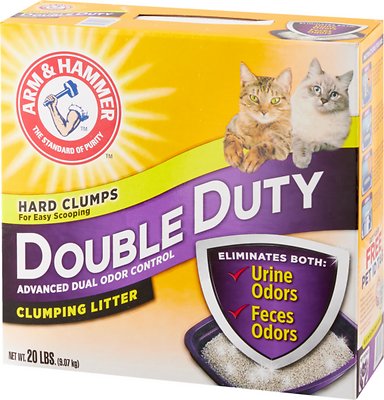 Arm & Hammer Double Duty Clumping Cat Litter, 20-lb box