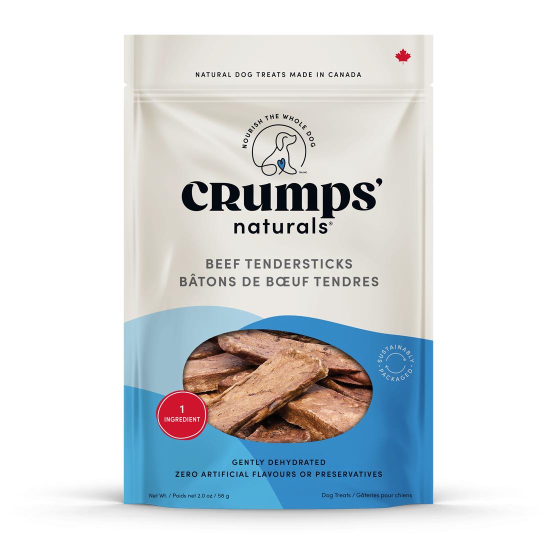 Crumps' Naturals Beef Tendersticks Dog Treats, 58-gram