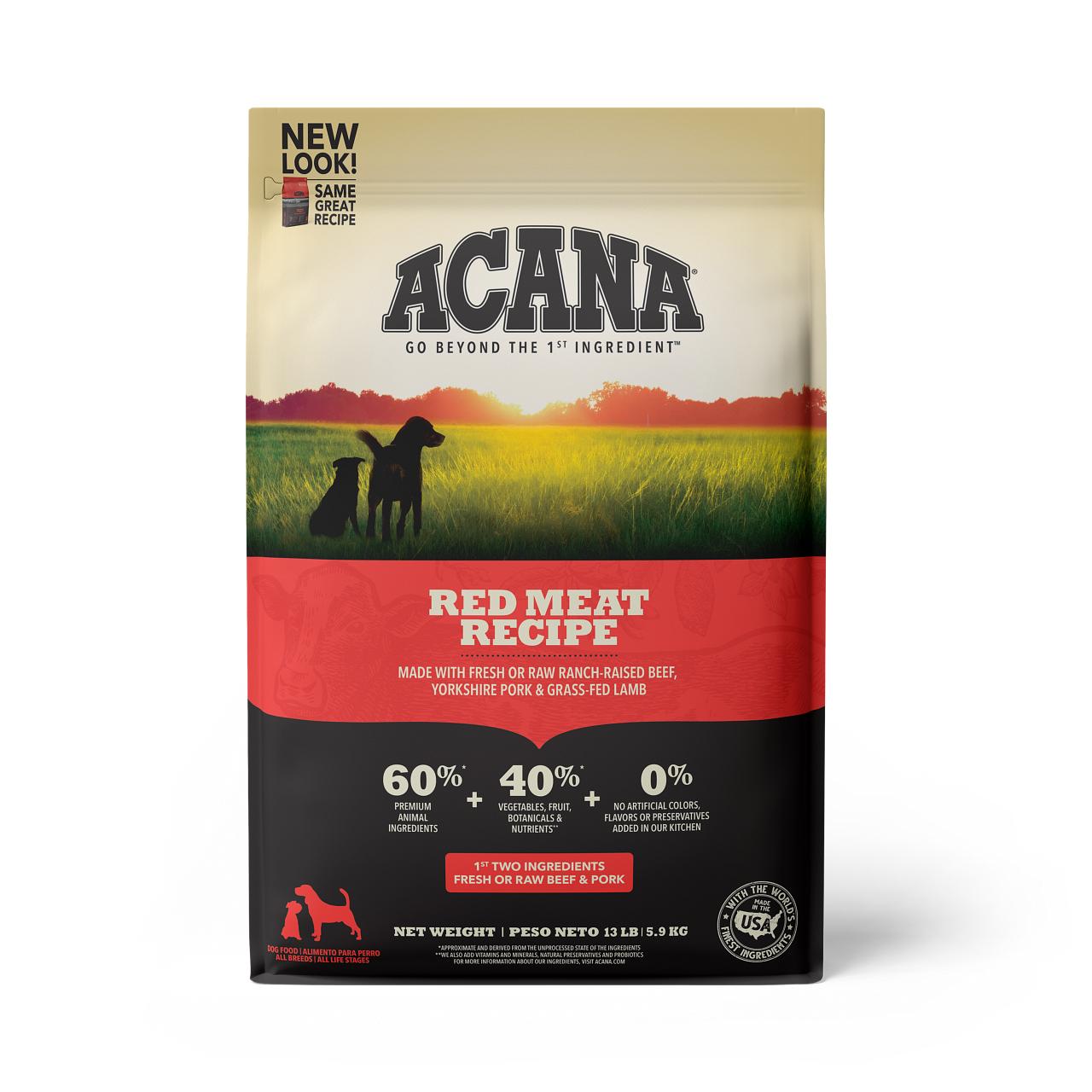 ACANA Red Meat Grain Free Dry Dog Food 13 lb Bark Avenue Pet Supplies and Grooming