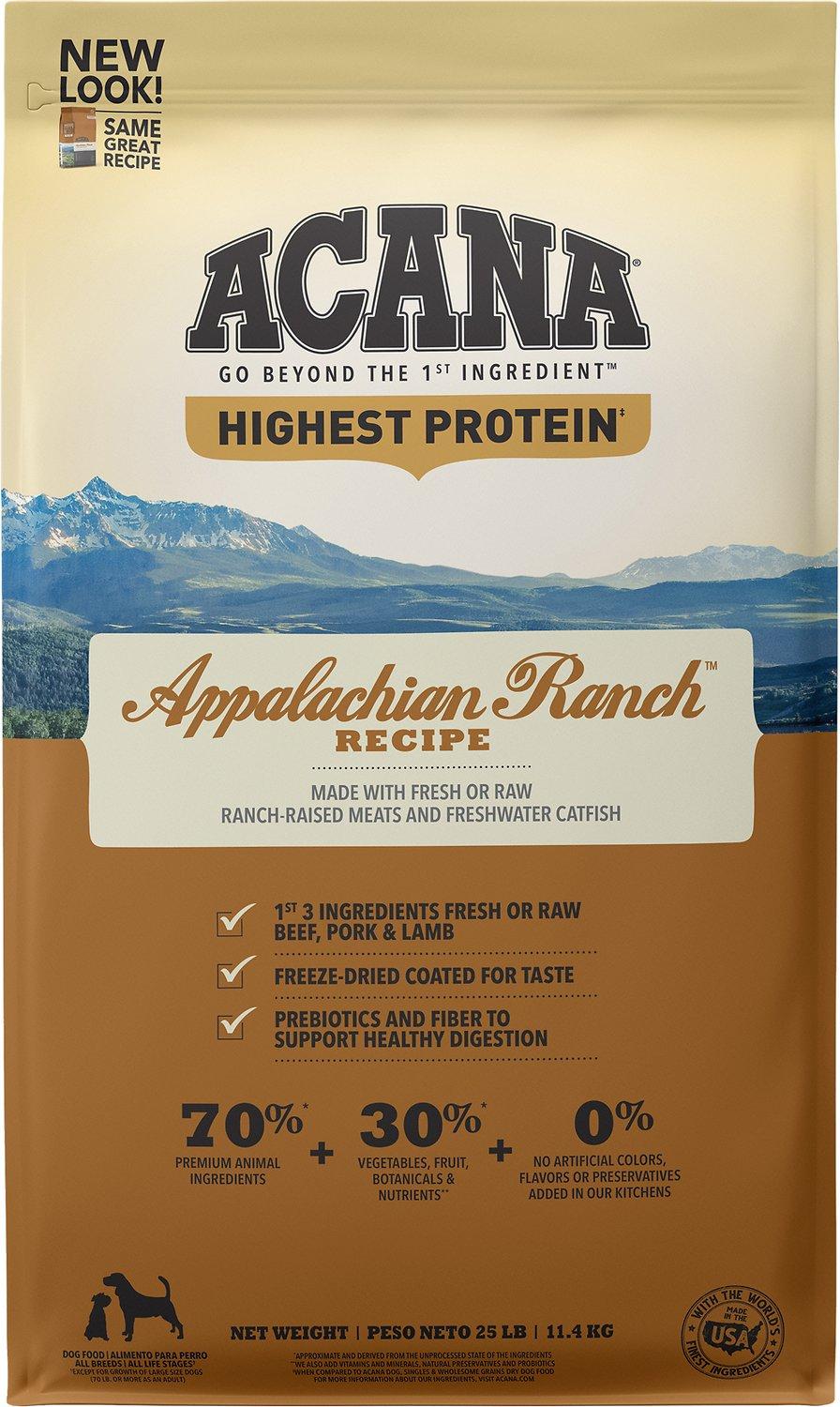 ACANA Regionals Appalachian Ranch Grain-Free Dry Dog Food, 50-lb (2 x 25-lb)