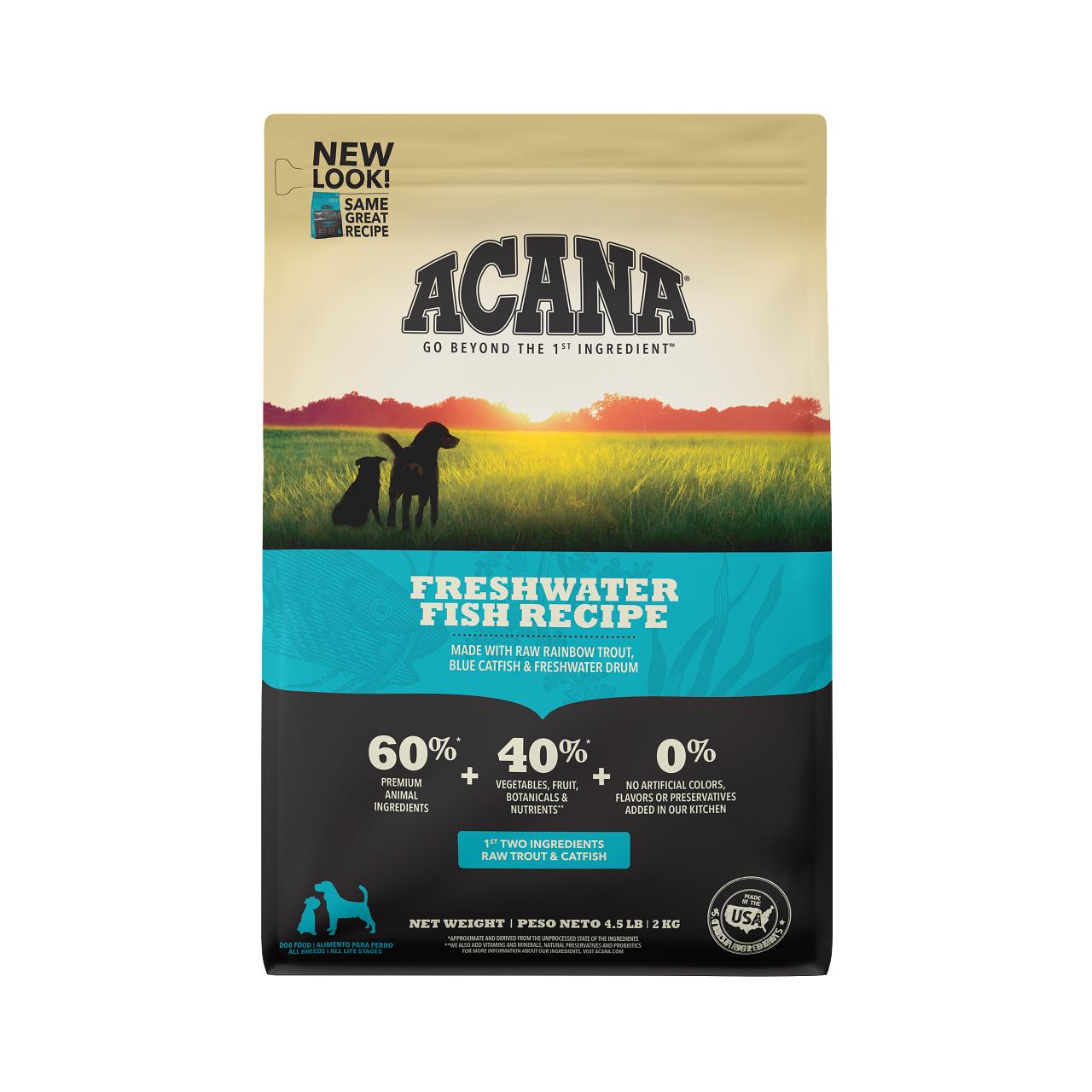 ACANA Freshwater Fish Grain Free Dry Dog Food 4.5 lb Reber Ranch Inc