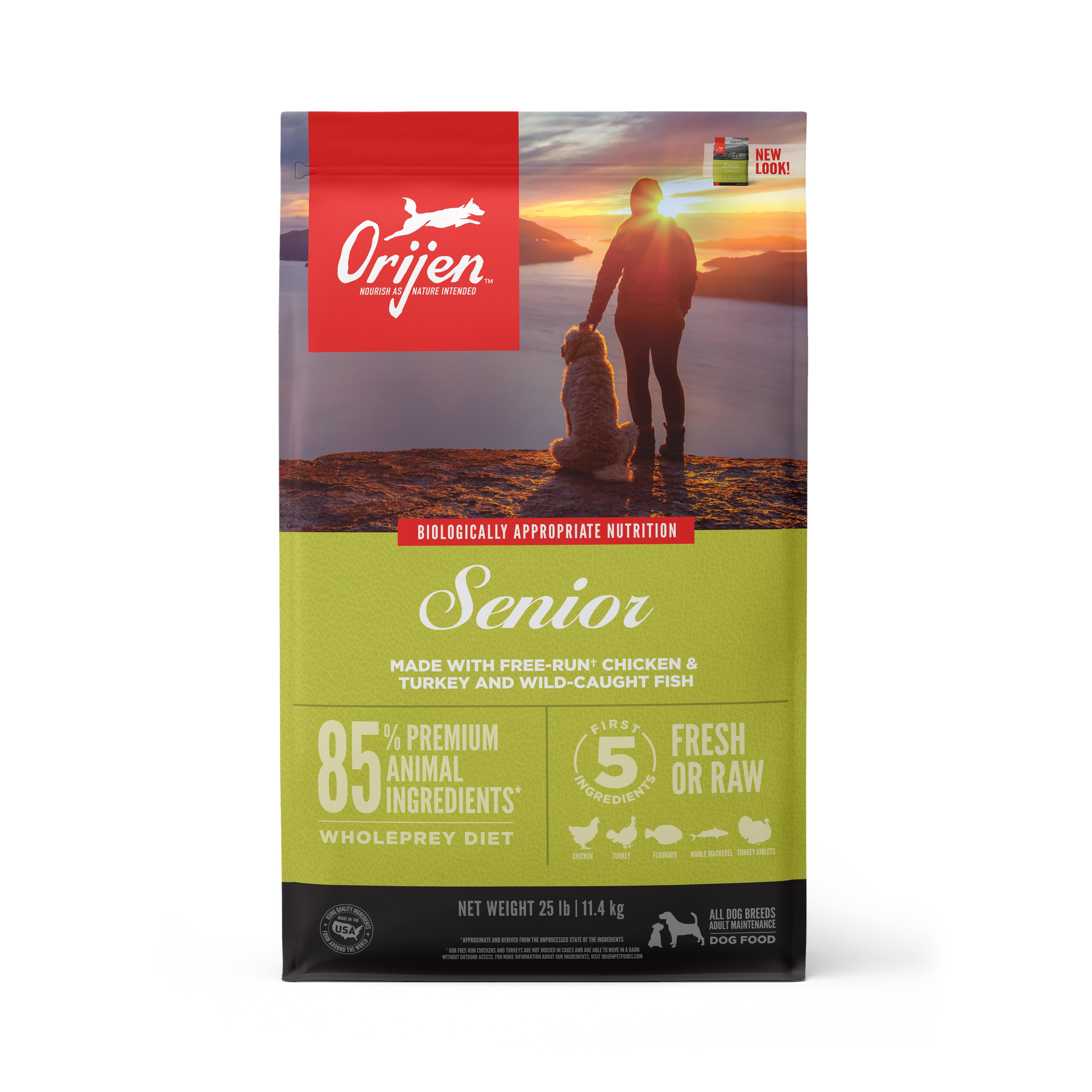 ORIJEN Senior Grain-Free Dry Dog Food, 50-lb (2 x 25-lb)