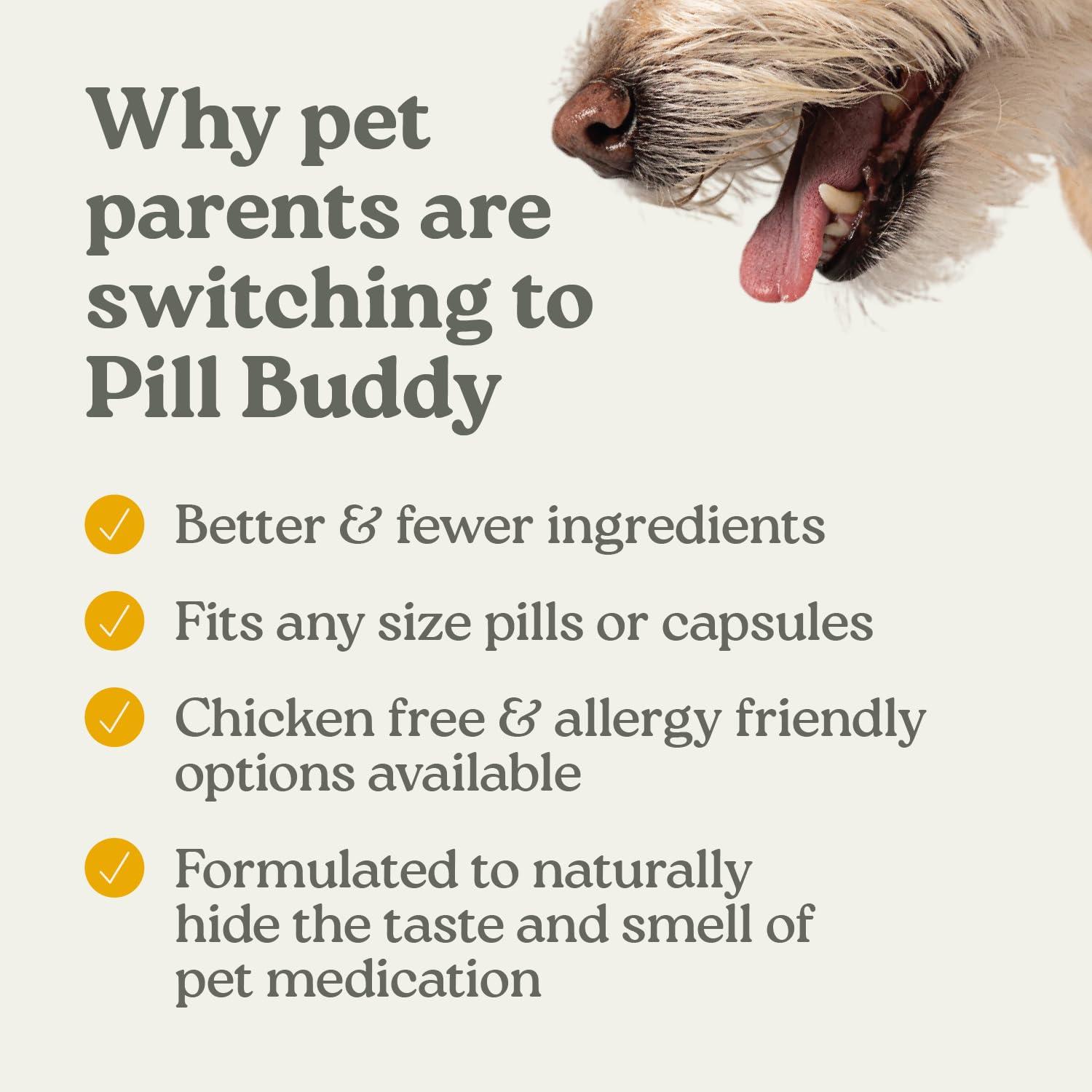 Earthly Pet Pill Buddy Naturals Oven Roasted Chicken Dog Treats, 30-count