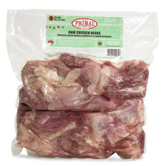 Primal Raw Chicken Necks Raw Frozen Dog Treat (**)