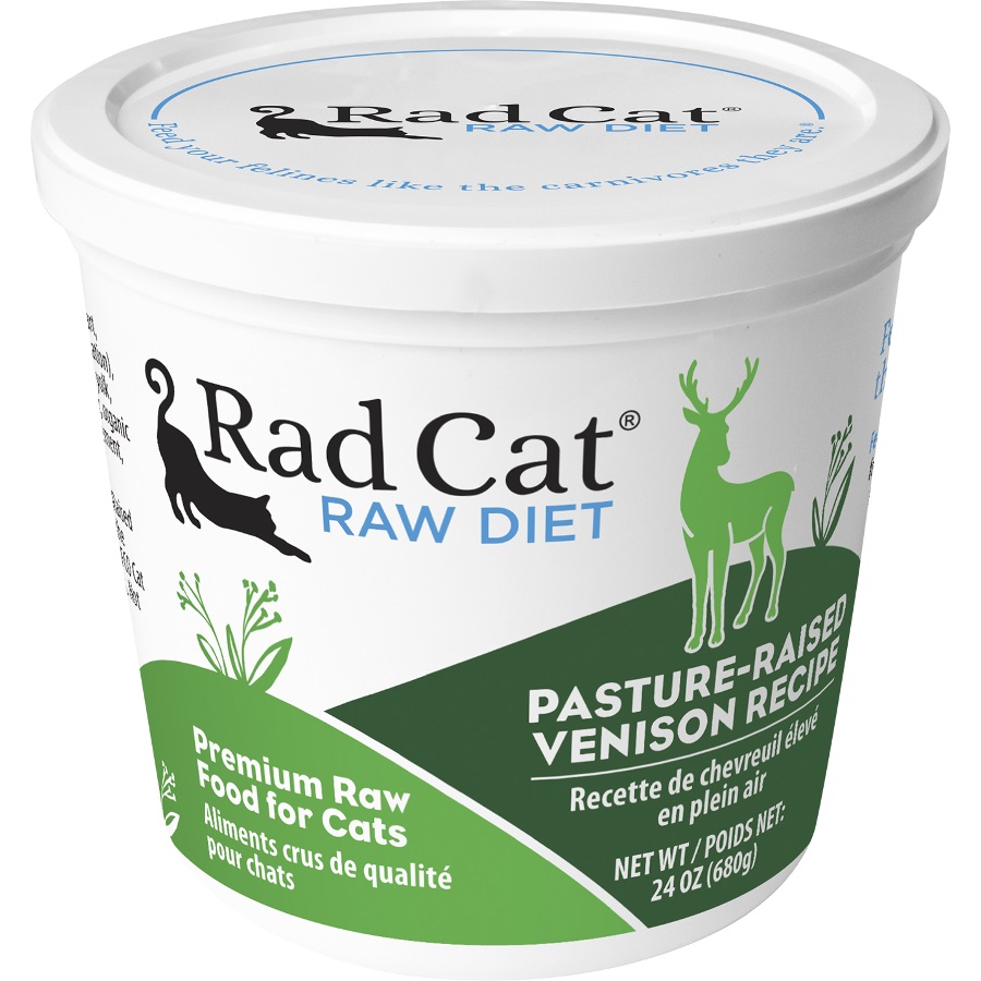 Rad Cat Pasture-Raised Venison Grain-Free Raw Frozen Cat Food
