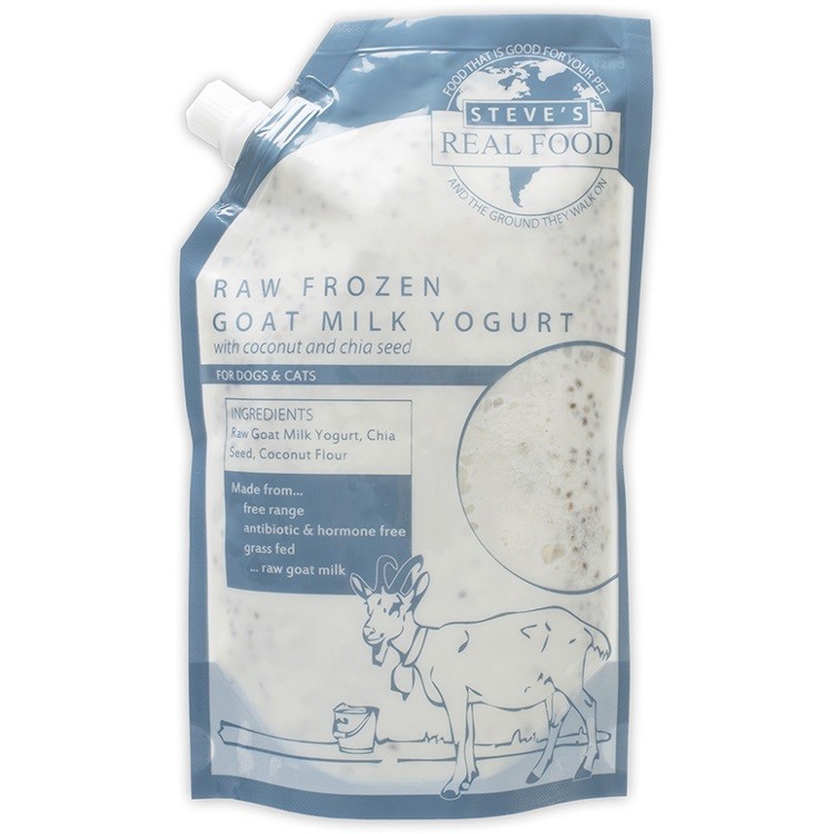 Steve's Real Food Goat Milk Yogurt Raw Frozen for Dogs & Cats, 4-oz