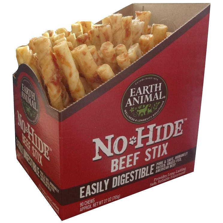 Earth Animal No-Hide Beef Stix Chew Dog Treat, 1 Count (**)
