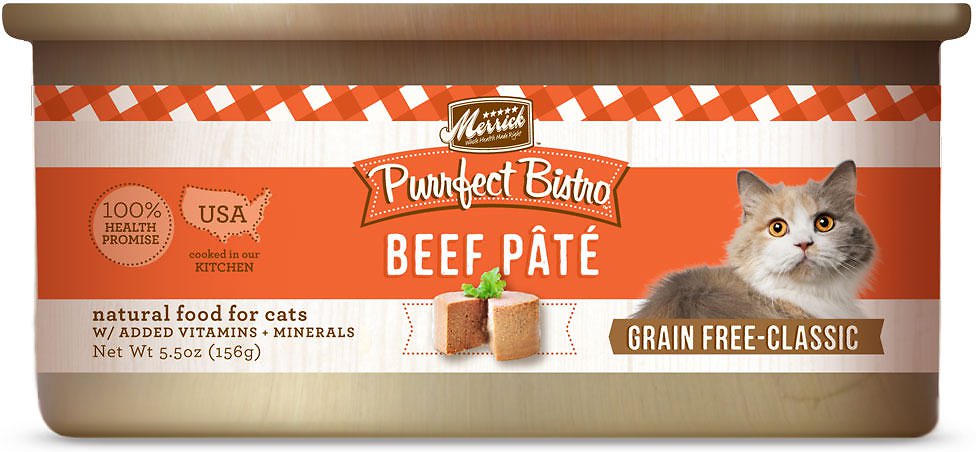 Merrick Purrfect Bistro Grain-Free Chicken Casserole Morsels in Gravy Canned Cat Food, 5.5-oz, case of 24 (**)