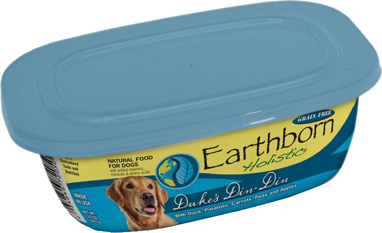 Earthborn Holistic Duke's Din-Din Grain-Free Natural Moist Dog Food, 8-oz, case of 8 (**)