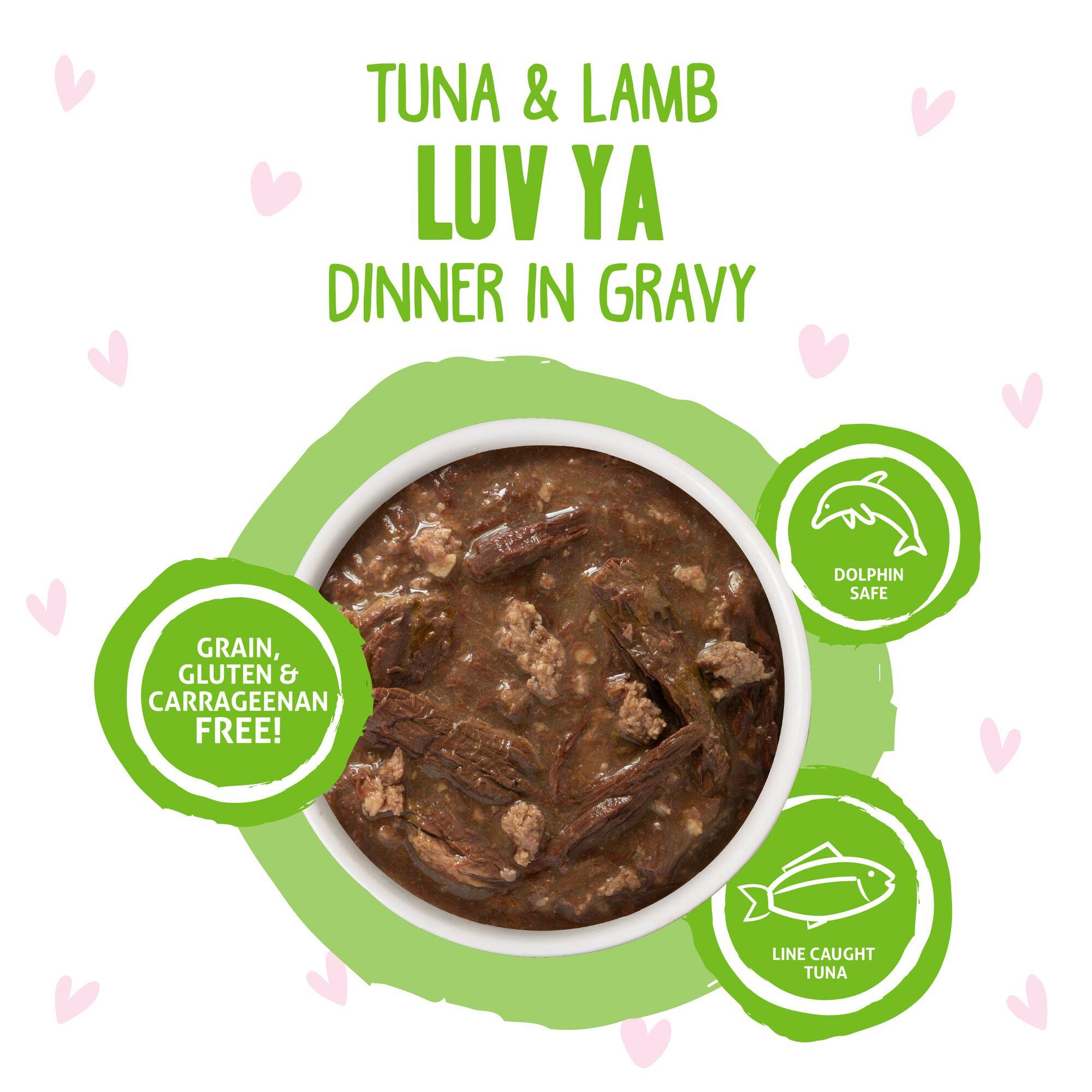 BFF OMG GRAVY Tuna & Lamb Luv Ya Dinner in Gravy Wet Cat Food Pouch, 3-oz