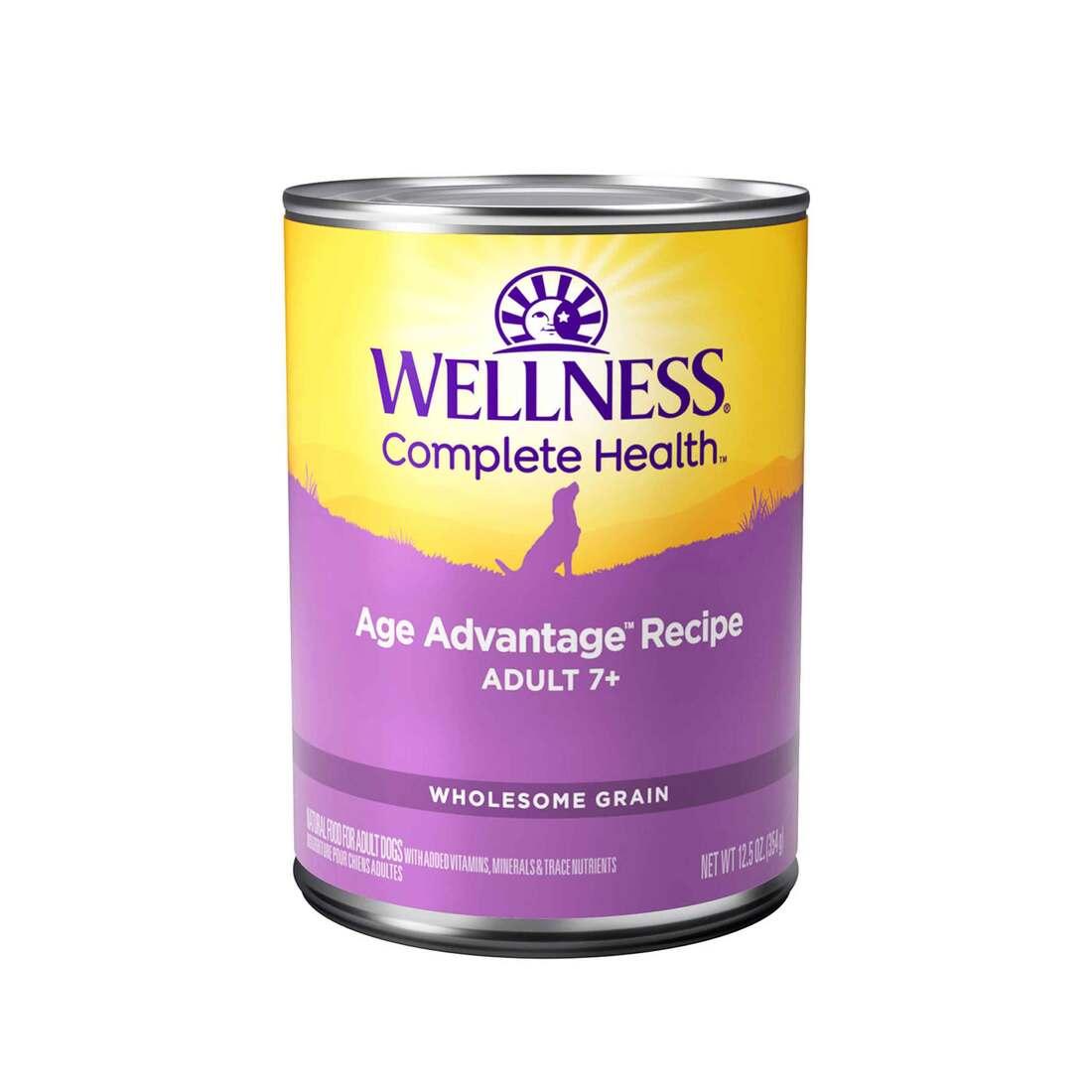 Wellness Complete Health Age Advantage Adult 7+ Chicken & Sweet Potato Wet Dog Food Can, 12.5-oz