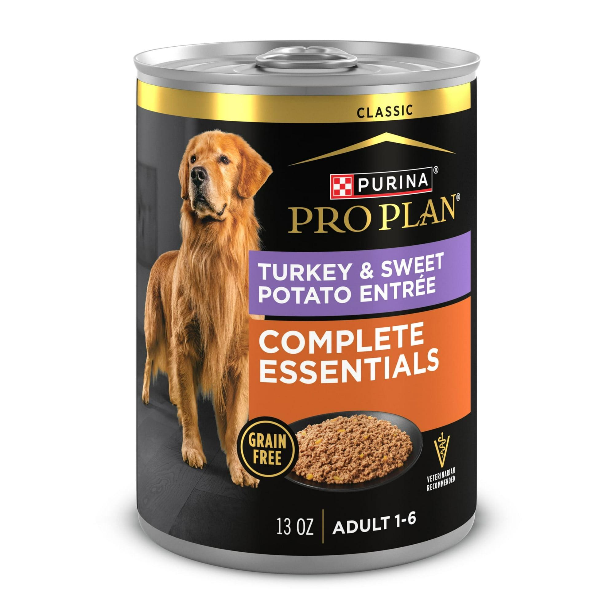 Purina Pro Plan Complete Essentials Turkey & Sweet Potato Entrée Adult Grain-Free Wet Dog Food Can, 13-oz