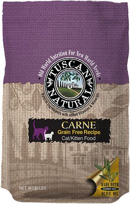 Tuscan Natural Carne Grain-Free Dry Cat Food, 15-lb