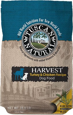 Tuscan Natural Harvest Turkey & Chicken Dry Dog Food, 28.6-lb
