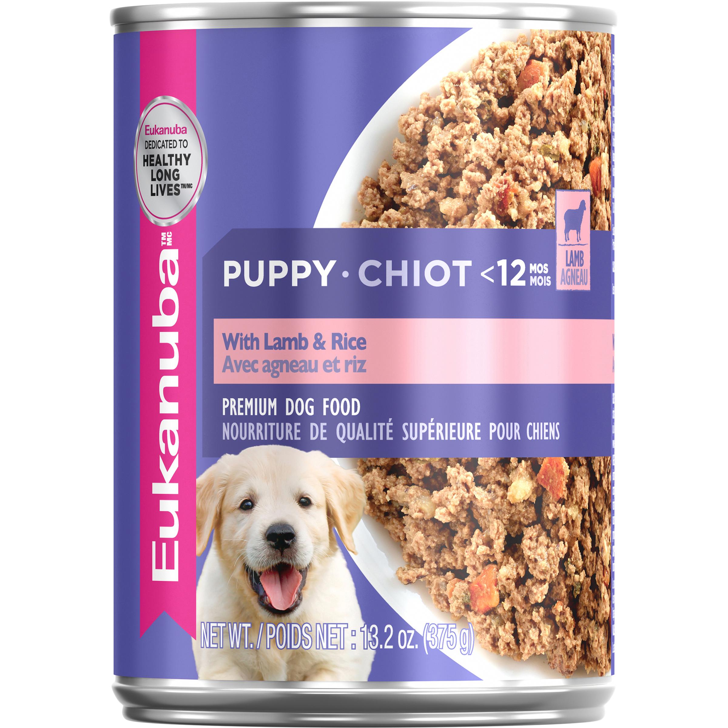 Eukanuba Puppy with Lamb & Rice Wet Dog Food Can, 13.2-oz