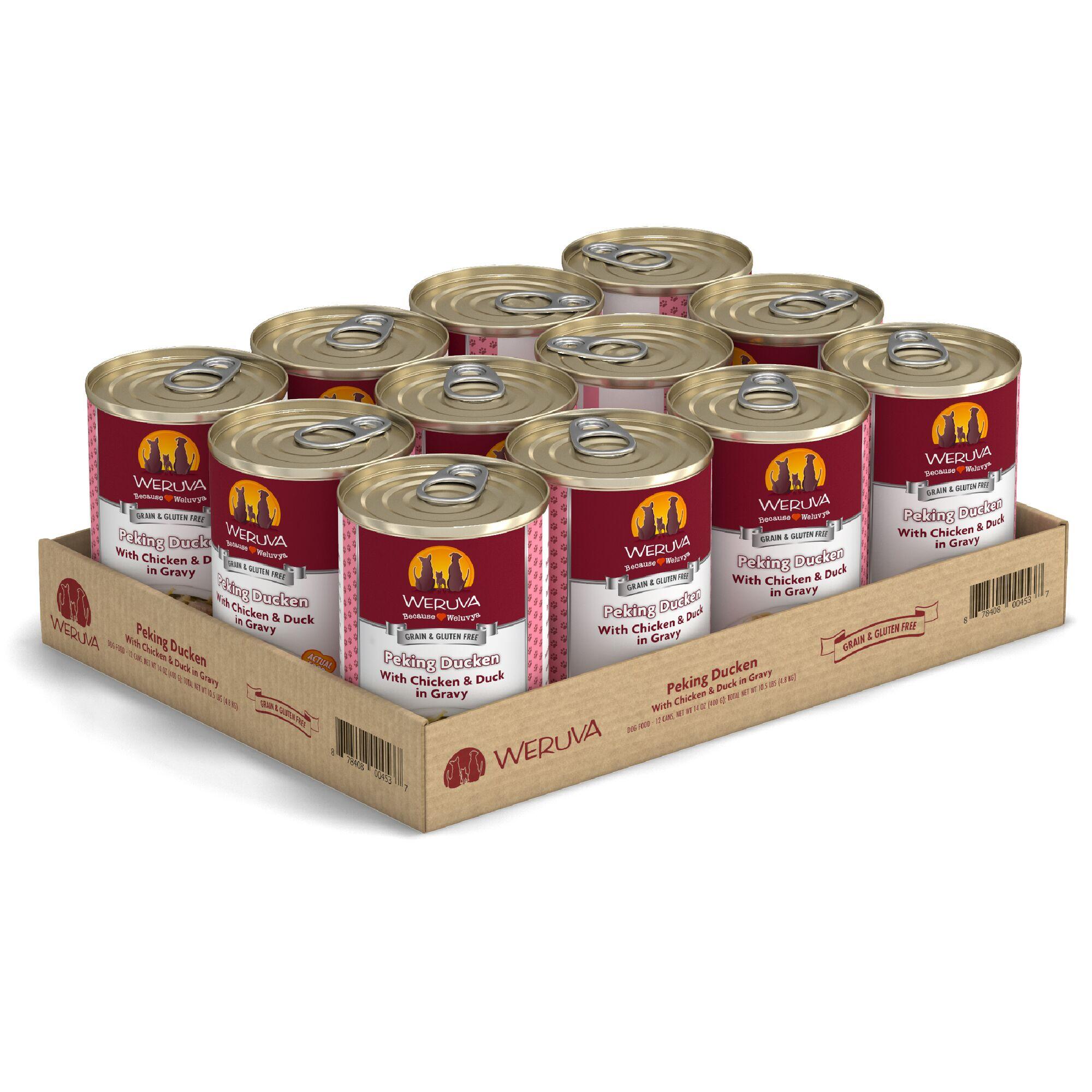 Weruva Classic Dog Peking Ducken with Chicken & Duck in Gravy Wet Dog Food Can, 14-oz