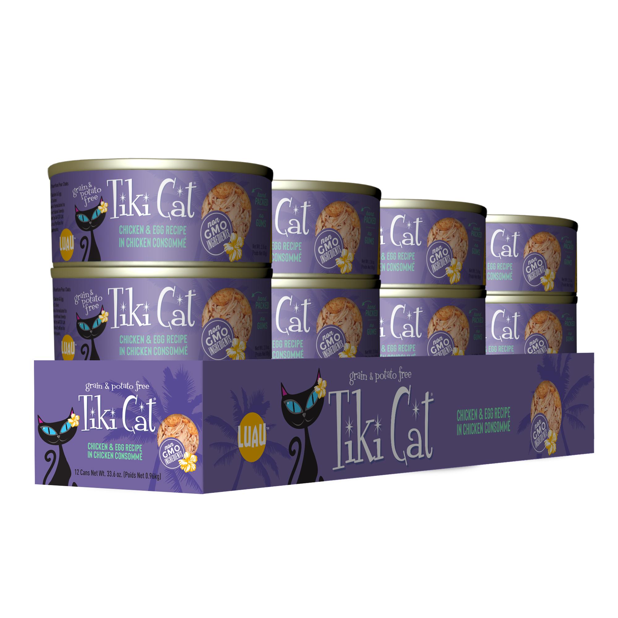 Tiki Cat Koolina Luau Chicken & Egg Recipe in Chicken Consomme Wet Cat Food Can, 2.8-oz