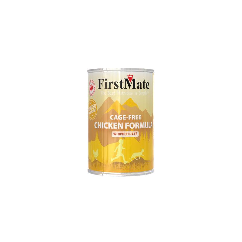 FirstMate Limited Ingredient Cage-Free Chicken Wet Cat Food Can, 12.2-oz