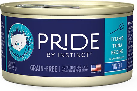 Nature's Variety Pride by Instinct Grain-Free Minced Titan's Tuna Recipe Wet Canned Cat Food, 3-oz (**)