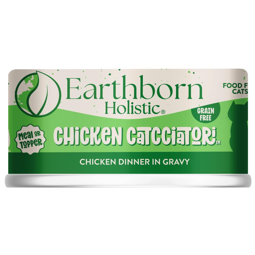 Earthborn Holistic Chicken Catcciatori Grain-Free Wet Cat Food Can, 5.5-oz