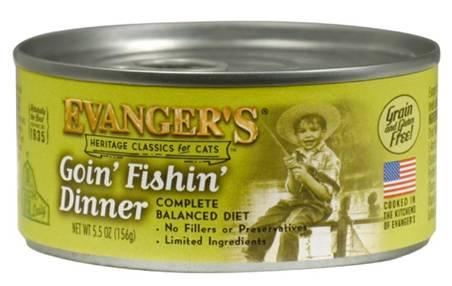 Evanger's Heritage Classics Goin' Fishin' Dinner Wet Cat Food Can, 5.5-oz
