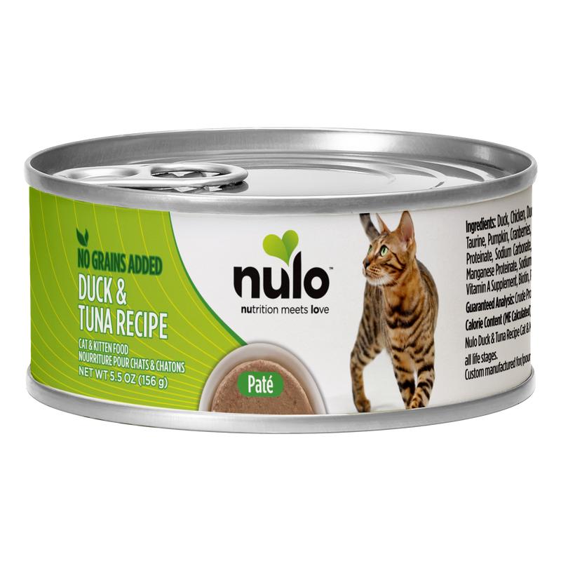 Nulo Cat Freestyle Pate Duck & Tuna Recipe Grain-Free Wet Cat Food Can, 5.5-oz