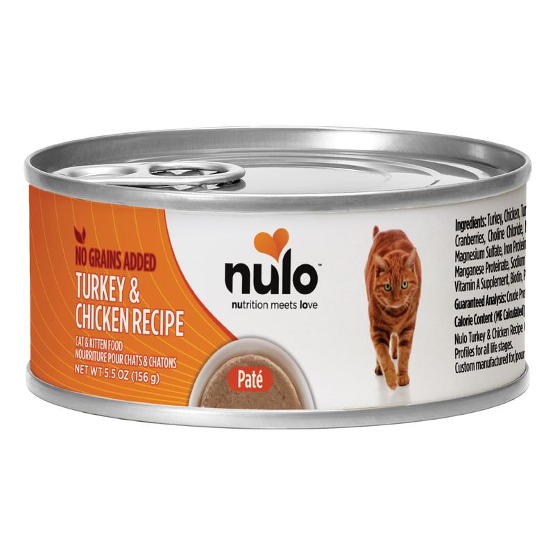 Nulo Cat Freestyle Pate Turkey & Chicken Recipe Grain-Free Wet Cat Food Can, 5.5-oz