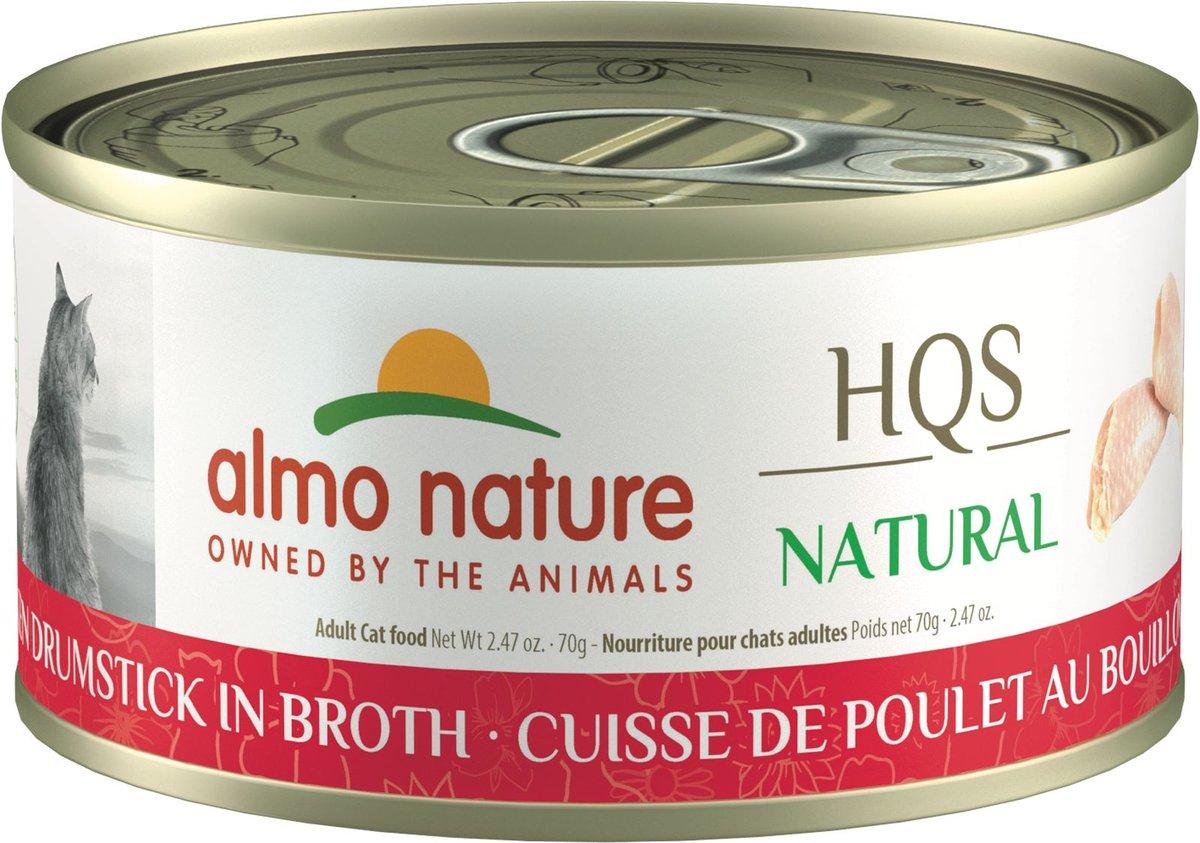 Almo Nature HQS Natural Chicken Drumstick in Broth Wet Cat Food