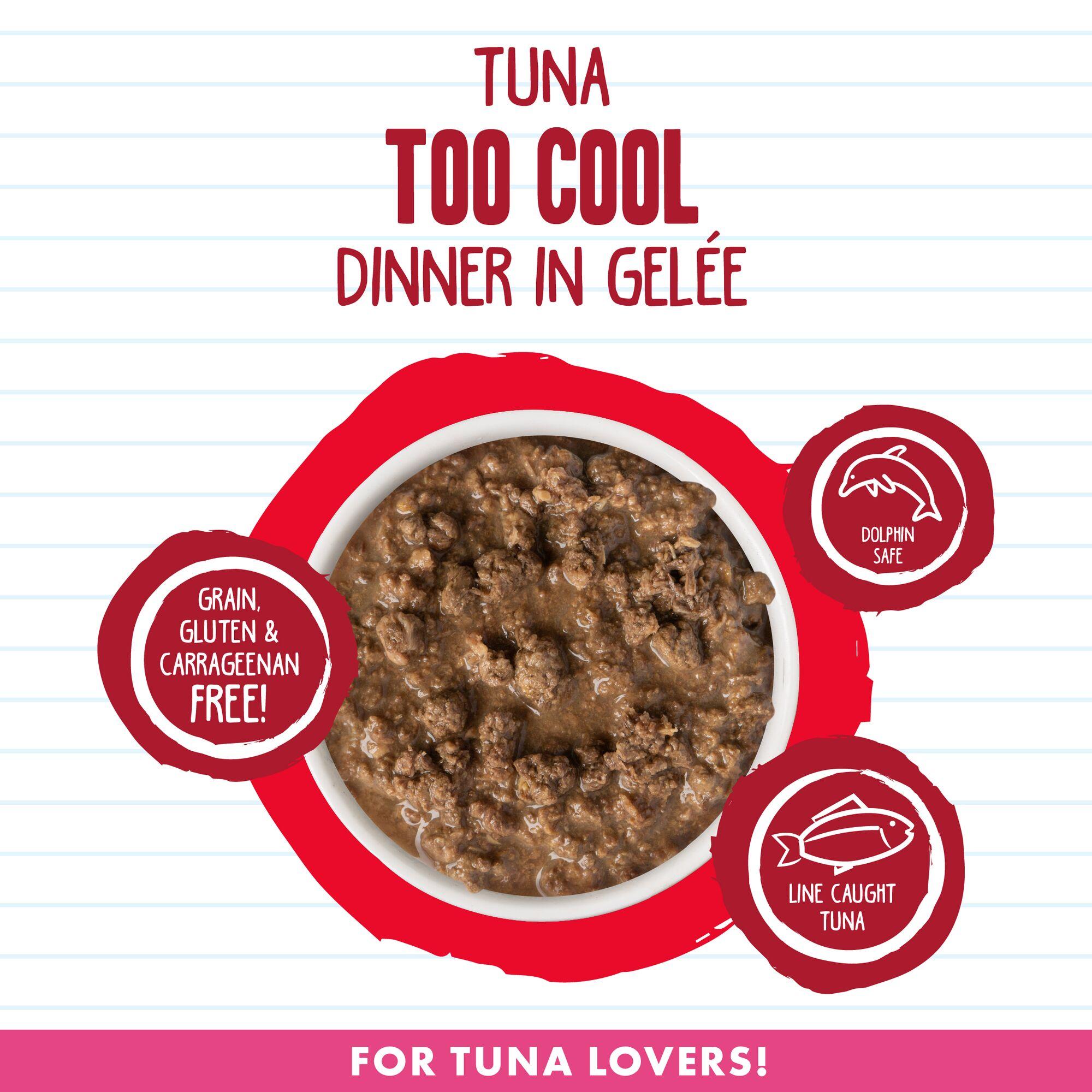 BFF MINCED Tuna Too Cool Dinner in Gelee Wet Cat Food Can, 3-oz
