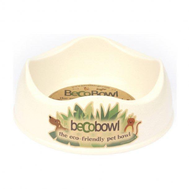 Beco Bamboo Dog & Cat Bowl, Natural, Large, 10.3-in