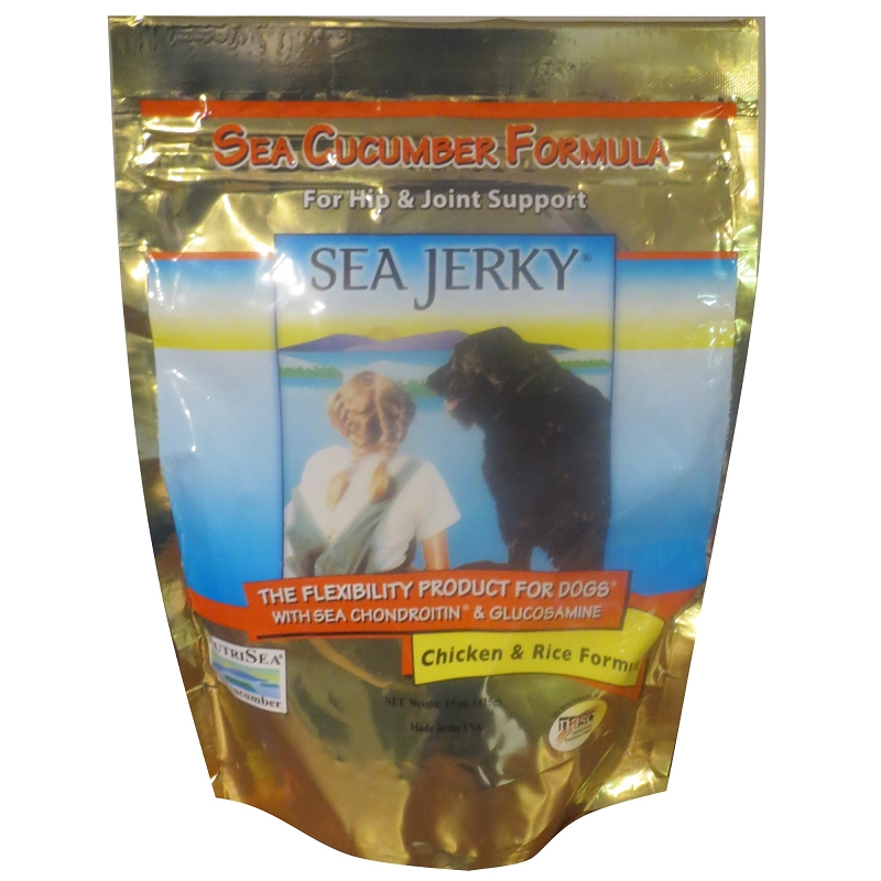 NutriSea Sea Jerky Chicken Formula Sticks Dog Joint Treats, 15 Ounces, New Formula