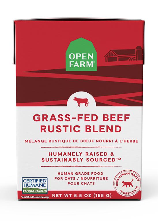Open Farm Rustic Blend Grass-Fed Beef Wet Cat Food, 5.5-oz