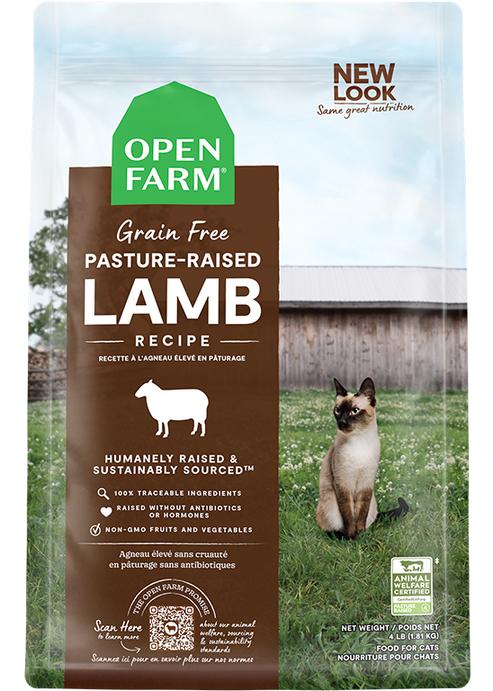 Open Farm Pasture-Raised Lamb Recipe Grain-Free Dry Cat Food, 4-lb