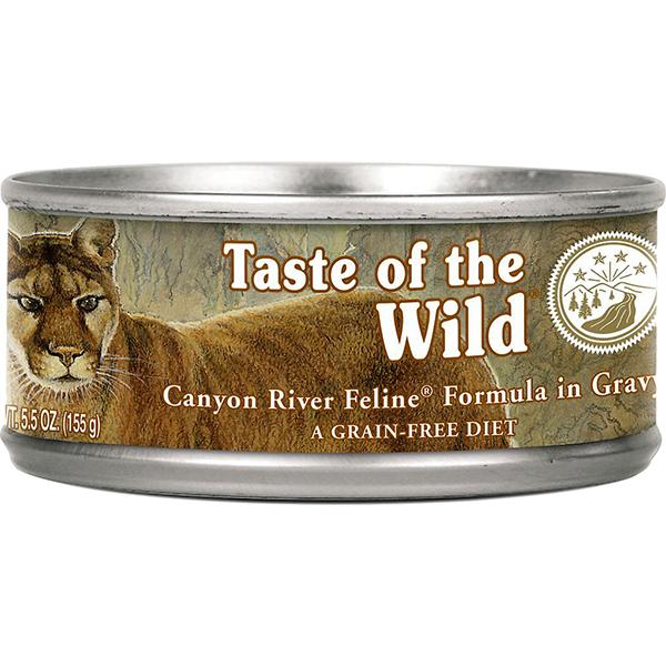 Taste of the Wild Canyon River with Trout & Salmon Grain-Free Wet Canned Cat Food, 5.5-oz (Size: 5.5-oz)