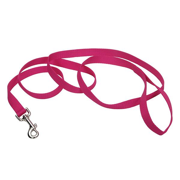 Coastal Single-Ply Dog Leash, Pink Flamingo, 5/8-in Wide x 6-ft Long